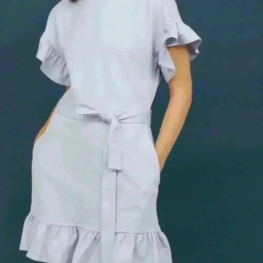 H&M White Flounced Dress - Picture 2 of 8